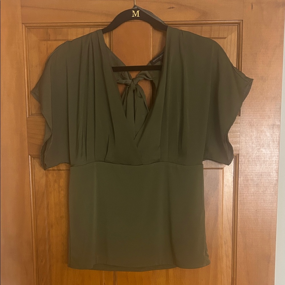 Banana Republic Deep Olive Blouse